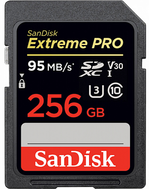 Карта памяти microSDXC SANDISK Extreme 256Gb, Class10 UHS-I U3 V30 (SDSDXXY-256G-GN4IN)