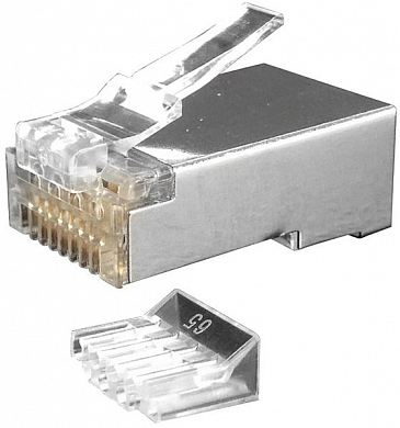 Коннектор RJ-45 (8p8c) кат. 6, NETKO 54148, экранированный, со вставкой