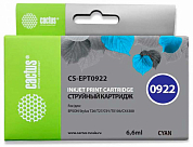 Струйный картридж CACTUS CS-EPT0922, голубой