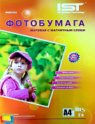 Бумага магнитная IST матовая A4, 650 г/м2, белая, 2 л. (MM650-2A4)