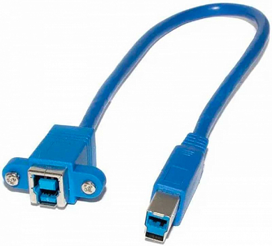 Кабель-удлинитель USB 3.0, USB Bm - USB Bf, NME, 0.3 м, синий