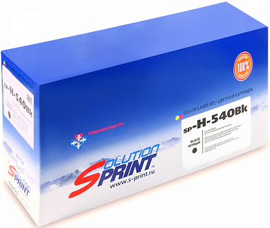 Картридж S-PRINT SP-H-CB540A Bk, черный