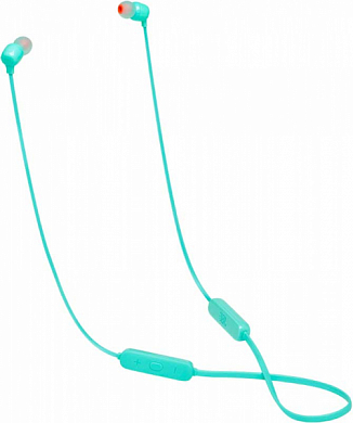 Гарнитура Bluetooth JBL Tune 115BT, беспроводная, вкладыши, бирюзовая