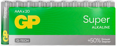 Батарейка AAA GP Super G-Tech, 1.5V (20 шт)