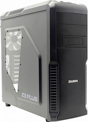 Корпус ATX ZALMAN Z3 Plus, без БП, черный