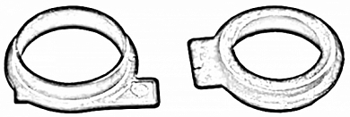 Бушинг тефлонового вала (левый) для Ricoh 1013, RICOH AE031044
