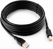 Кабель USB 2.0, USB Am - USB Bm, CABLEXPERT Pro CCP-USB2-AMBM-15, 4.5 м, черный