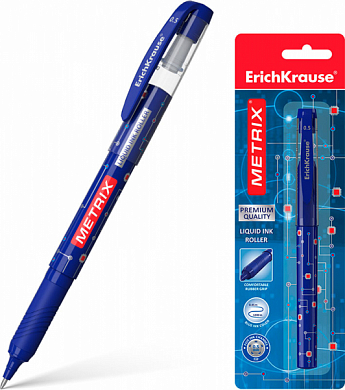 Ручка-роллер ERICH KRAUSE Metrix, синяя