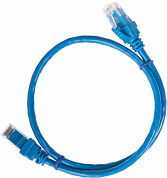 Патч-корд UTP4 cat 5e, TWT TWT-45-45-0.3-BL, 0.3 м, синий