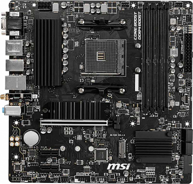 Материнская плата MSI B550M PRO-VDH WIFI AMD B550, AM4, DDR4, RAID, VGA, DisplayPort, HDMI, 6*USB2.0, 4*USB3.0, GLAN, Wi-Fi, Bluetooth, mATX