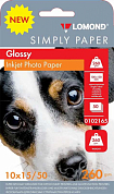 Фотобумага LOMOND Simply Paper глянцевая 10x15, 260 г/м2, 50 л.
