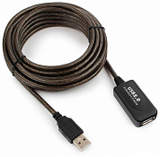 Кабель-удлинитель активный USB 2.0, USB Am - USB Af, CABLEXPERT UAE-01-5M, 5 м, черный