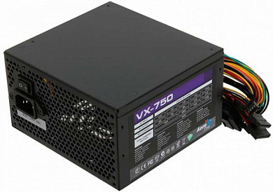 Блок питания AEROCOOL VX-750 Plus, 750 Вт