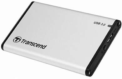 Внешний бокс для HDD/SSD 2.5" TRANSCEND TS0GSJ25S3, серебристый