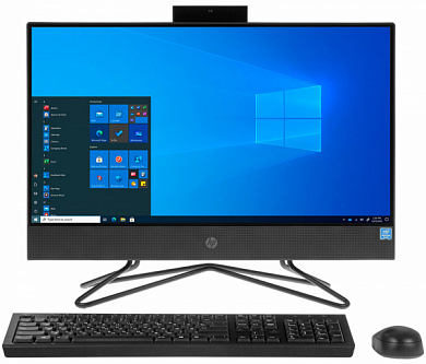 Моноблок HP 200 G4, 21.5", Pentium J5040, 4Гб, 128Гб, Intel UHD 605, Win 10 Pro, черный (36T47ES)