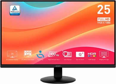 Монитор MSI MP252L 24.5" 1920x1080, 16:9, черный