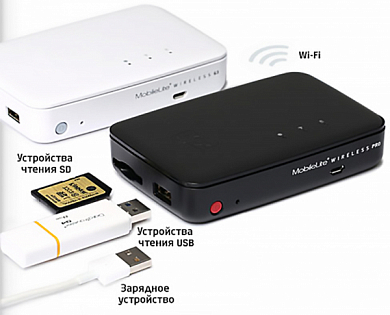 Беспроводной картридер KINGSTON MobileLite Wireless G3 MLWG3, белый