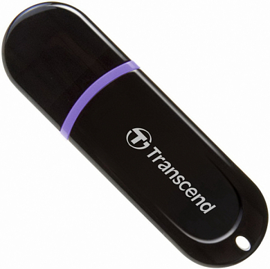 Флешка USB TRANSCEND JetFlash 300 8Gb, USB 2.0, черный