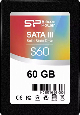 Накопитель SSD 2.5" SILICON POWER Slim S60 60Gb (SP060GBSS3S60S25)