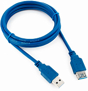 Кабель-удлинитель USB 3.0, USB Am - USB Af, CABLEXPERT Pro CCP-USB3-AMAF-6, 1.8 м, синий