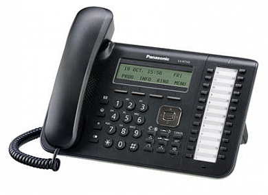 Системный IP телефон PANASONIC KX-NT543RU, черный