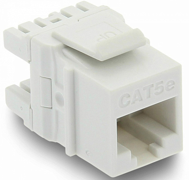 Розеточный модуль Keystone 1 порт RJ-45 (8p8c) кат. 5e EUROLAN 16B-U5-03WT