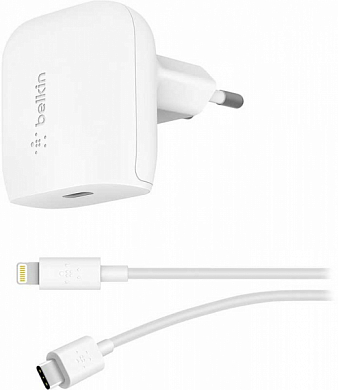 Сетевое зарядное устройство BELKIN PD Wall Charger, USB C, белое