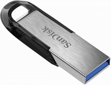 Флешка USB SANDISK Ultra Flair 32Gb, USB 3.0, черно-серебристый