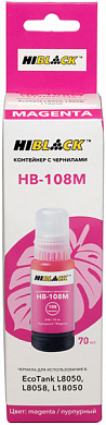 Чернила HI-BLACK HB-108M для Epson, водные, 70 мл, пурпурный