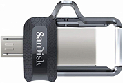 Флешка USB SANDISK Ultra Dual Drive 16Gb, USB 3.0/USB OTG, черный