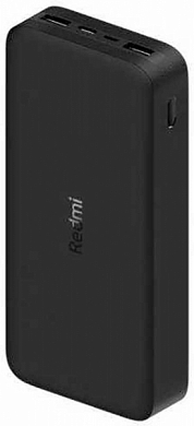 Внешний аккумулятор XIAOMI Redmi Power Bank PB200LZM, 20000 мАч, черный