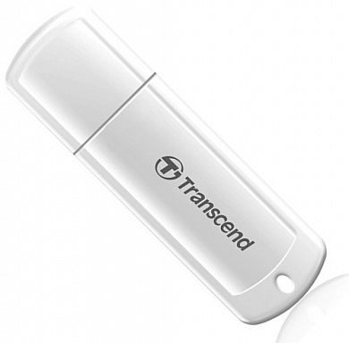 Флешка USB TRANSCEND JetFlash 370 8Gb, USB 2.0, белый