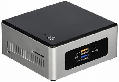 Мини-компьютер IRU Nuc 111 Celeron N3050/ 4Гб/ 60Гб/ Intel HD/ Win 10 Pro, черный (1173511)