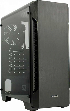 Корпус ATX ZALMAN S3 TG, без БП, черный