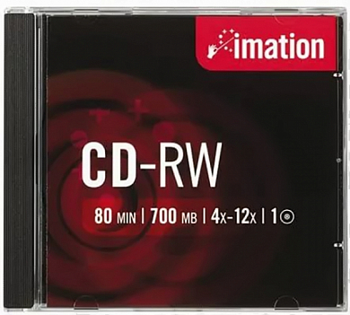 Диск CD-RW IMATION 700Mb (73000019312), Jewel Case