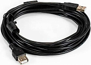 Кабель-удлинитель USB 2.0, USB Am - USB Af, EXEGATE, 5 м, черный