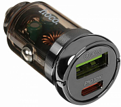 Автомобильное зарядное устройство HOCO Z53A, USB A, черное