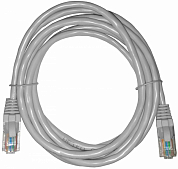 Патч-корд UTP4 cat 5e, NETKO Optima, 2 м, серый