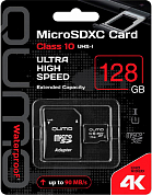Карта памяти microSDXC QUMO 128 Гб, Class10 UHS-I U1 (QM128GMICSDXC10U1)