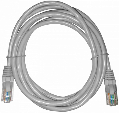 Патч-корд UTP4 cat 5e, NETKO Optima, 2 м, серый