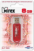 Флешка USB MIREX Elf 8Gb, USB 2.0, красный