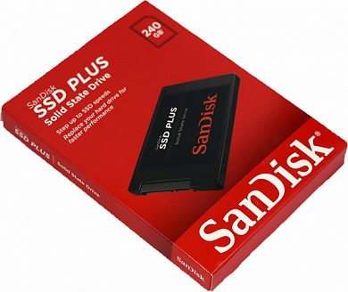Накопитель SSD 2.5" SANDISK SSD Plus 240Гб (SDSSDA-240G-G26)