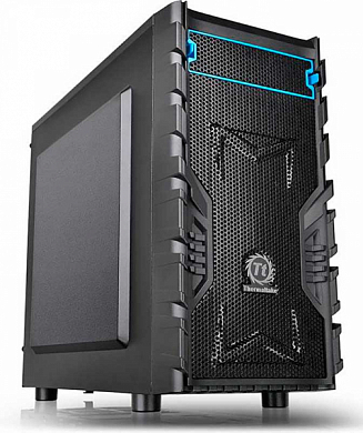 Корпус mATX THERMALTAKE Versa H13 (CA-1D3-00S1NN-00), без БП, черный