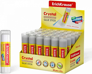 Клей-карандаш ERICH KRAUSE Crystal EK-10999, 8 г