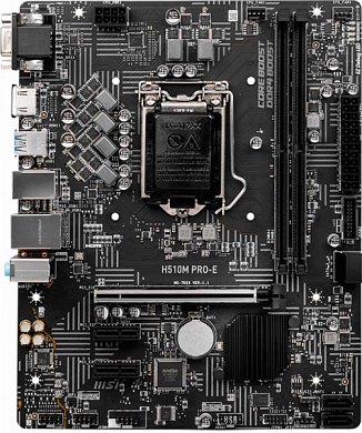 Материнская плата MSI H510M PRO-E Intel H510, FCLGA1200, DDR4, VGA, HDMI, 4*USB3.2, 6*USB2.0, PS/2, GLAN, mATX