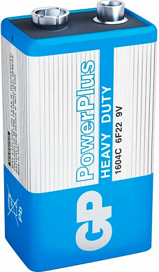 Батарейка 6F22 GP Power Plus, 9V (1 шт)