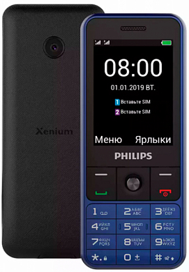 Мобильный телефон PHILIPS Xenium E182, синий