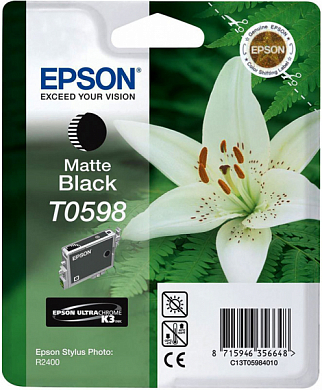 Струйный картридж EPSON T0598 C13T05984010, матовый черный