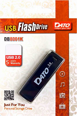 Флешка USB DATO DB8001K 8Gb, USB 2.0, черный