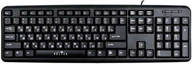 Клавиатура OKLICK 180V2, USB, черная